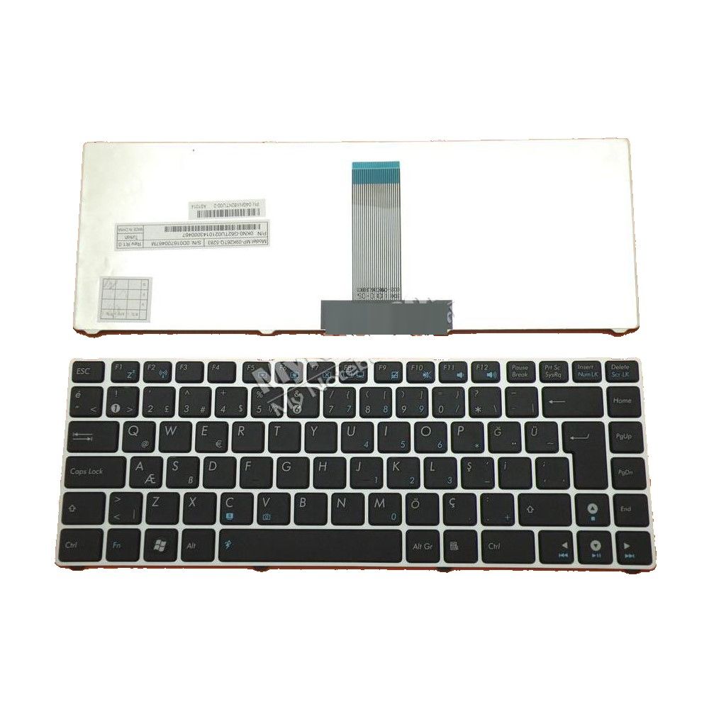 Asus OKNA-2H1TU03 Notebook Klavyesi - Gri Çer - Siyah - TR