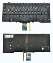 Dell Latitude 27WD Notebook Klavye (Siyah TR) IŞIKLI