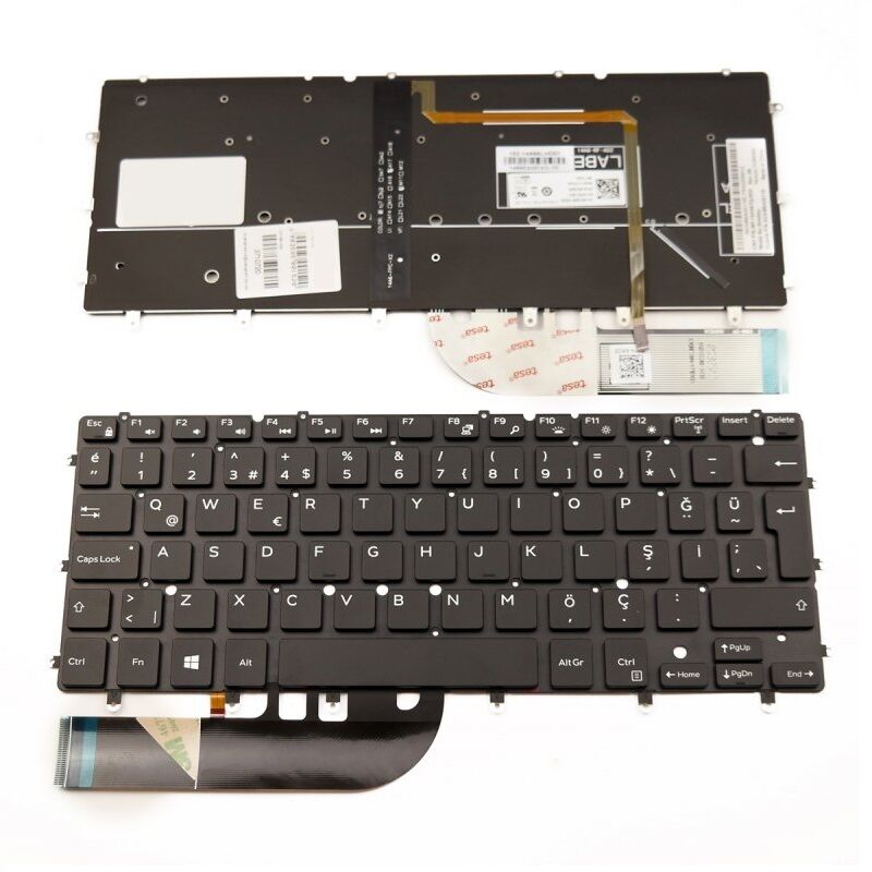 Dell XPS 13 9350 Notebook Klavyesi - Laptop Tuş Takımı Siyah TR
