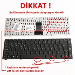 Acer eMachines D500 D520 D700 D720 E520 E700 E720 Klavye Siyah TR