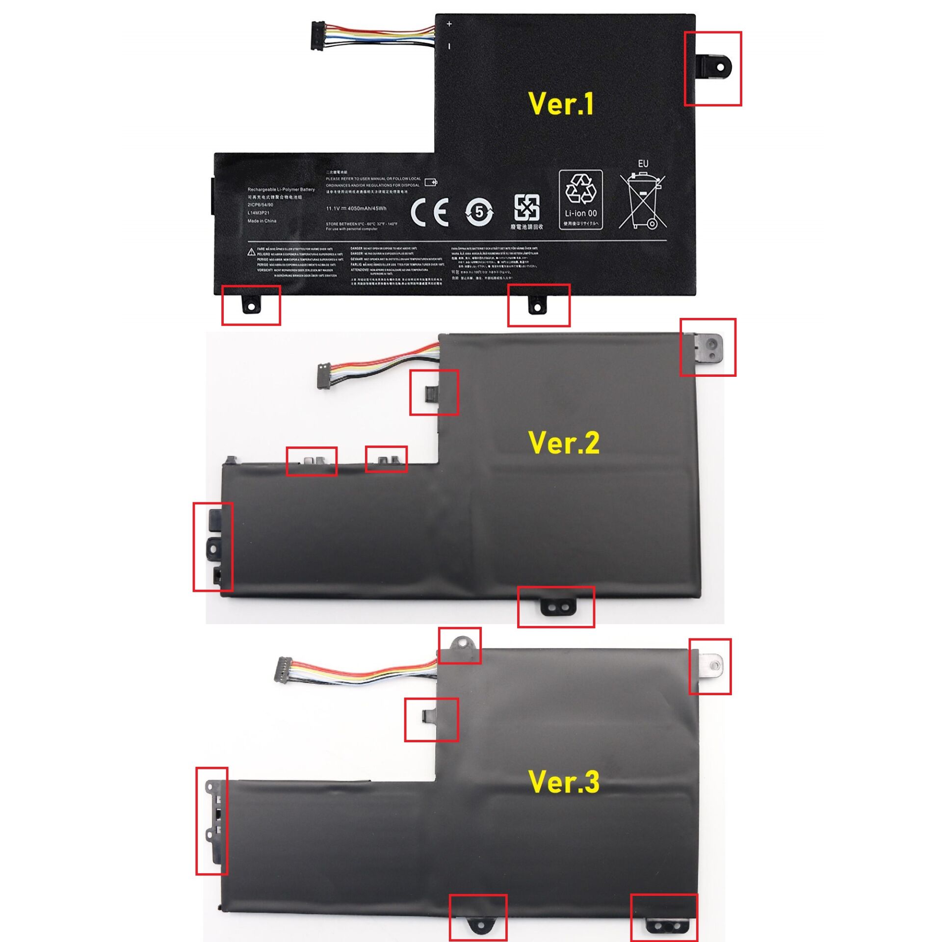 Lenovo ideaPad 520S-14IKB (Type 80X2, 81BL) Notebook Bataryası- 3 Cell(Ver.1)
