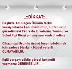 Hp 256 G7, Hp 256 G7 (9JT52AV) Dizüstü Bilgisayar, Notebook Fanı - Ver.1