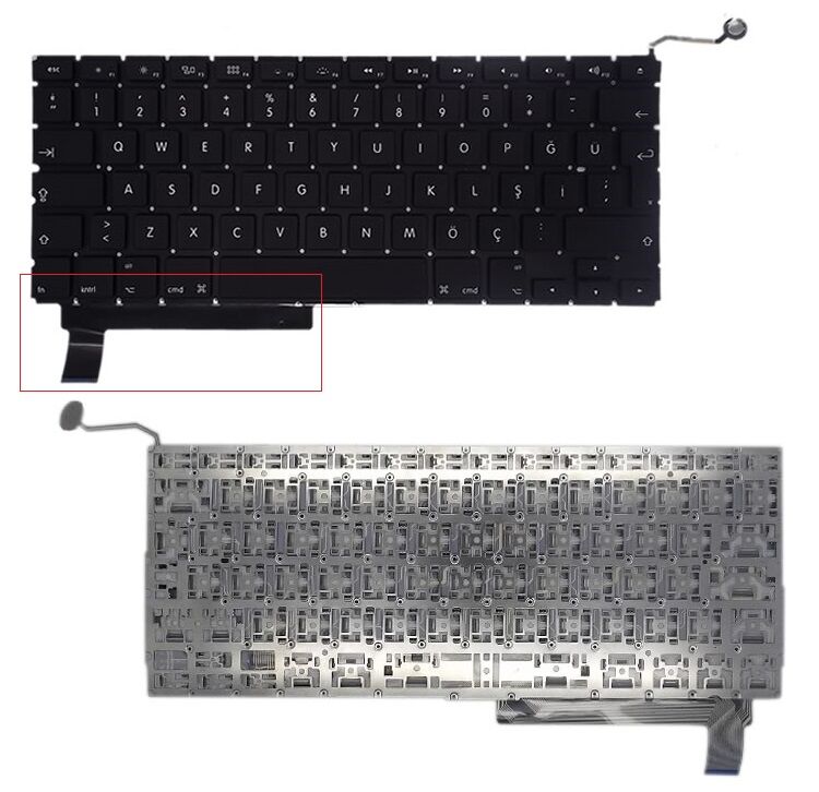 Apple MacBook Pro A1286 (2009 2010 2011 2012 Yılı) Notebook Klavyesi TR (B.Enter) / KL0598X
