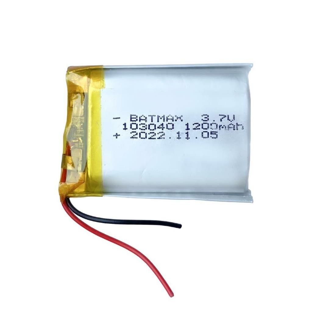 103040 3.7V 1200MAH LITHIUM POLYMER BATTERY (Lityum Polimer Ciklet Pil)