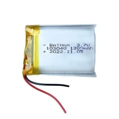 103040 3.7V 1200MAH LITHIUM POLYMER BATTERY (Lityum Polimer Ciklet Pil)