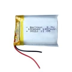 103040 3.7V 1200MAH LITHIUM POLYMER BATTERY (Lityum Polimer Ciklet Pil)