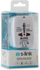 S-Link SLX-WTA03 BEYAZ Universal ÇOKLU SEYAHAT ADAPTÖRÜ (Amerikan Priz)