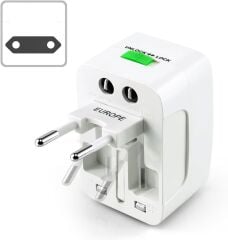 S-Link SLX-WTA03 BEYAZ Universal ÇOKLU SEYAHAT ADAPTÖRÜ (Amerikan Priz)