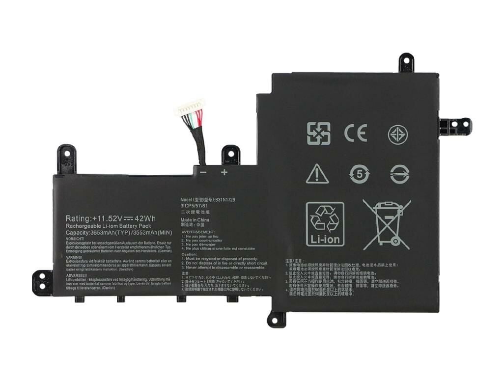 Asus X530F, B31N1729 Notebook Bataryası