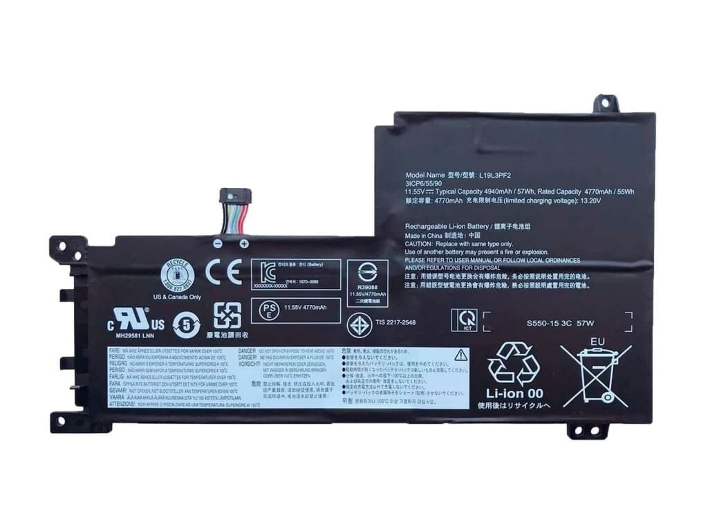 Lenovo IdeaPad 5-15IIL05 Notebook Bataryası - Ver.1 - 3 Cell (L19L3PF2)