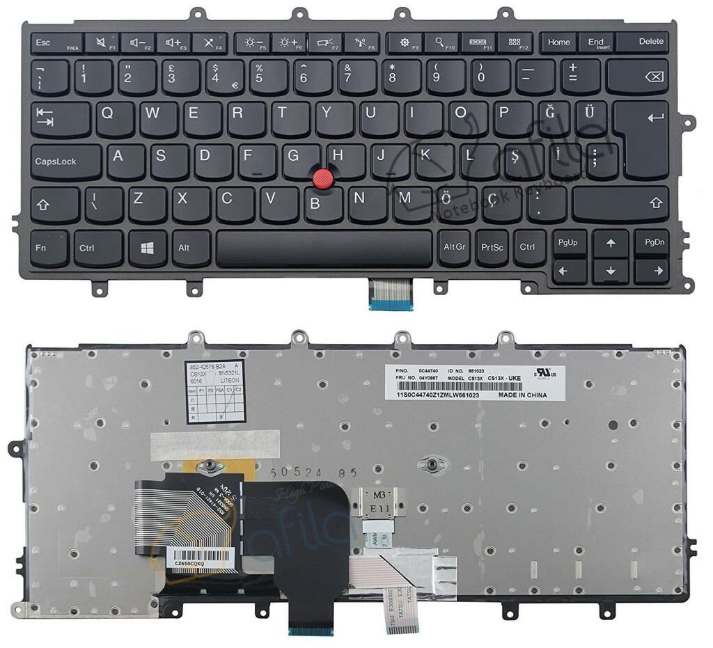 Lenovo ThinkPad X250 X230s Notebook Klavyesi - Siyah - TR