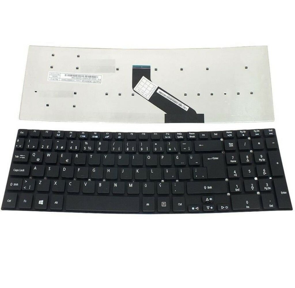 Acer 5755, Acer 5830, Acer V3-531, V3-551, V3-571 Notebook Klavyesi - Siyah TR