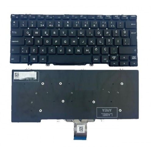 Dell Latitude 5300, 2 in 1 Notebook Klavyesi - Siyah - TR - ışıklı