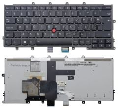 Lenovo ThinkPad X250 X270 Notebook Klavye - Siyah -TR - Işıklı