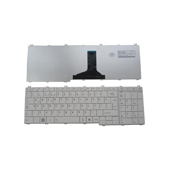 Toshiba Satellite L670-EZ1712, L670-EZ1715D Klavye (Beyaz TR)