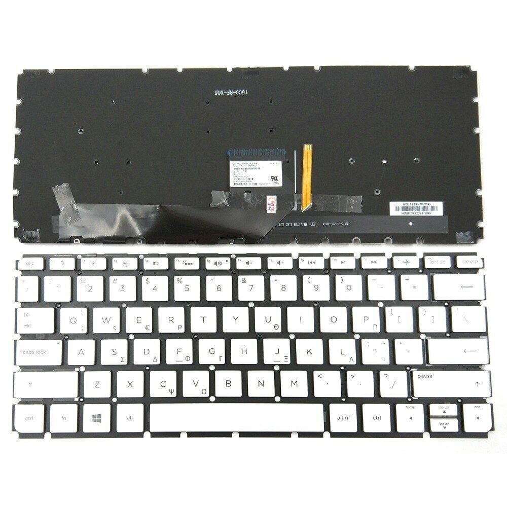 Hp Envy 13-D101NT W7R05EA Notebook Klavye (Gümüş, Gri TR) ışıklı