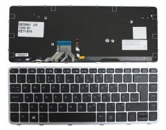 Hp EliteBook 1040 G2, 1040 G1 Notebook Klavye -Siyah-TR- Işıklı