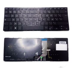 Asus S410U, S410UA, S410UF Notebook Klavyesi - Siyah -TR- Işıklı