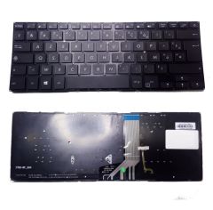 Asus S410UN, S410UQ Notebook Klavyesi - Siyah - TR - Işıklı