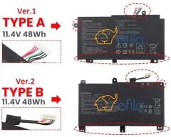 Asus TUF Gaming F15 FX506HE-HN005A7 uyumlu Notebook Bataryası, Pili (Ver.1)