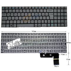 Casper Nirvana C500.1135 Notebook Klavyesi (Silver, Gri TR)
