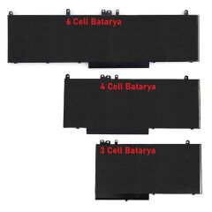 Dell Latitude E5270, E5470 Notebook Bataryası - 4 Cell