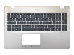 Asus X540BA-DM213 X540NA-GQ137 Notebook uyumlu Gri Üst Kasa Siyah Klavye TR (SET)