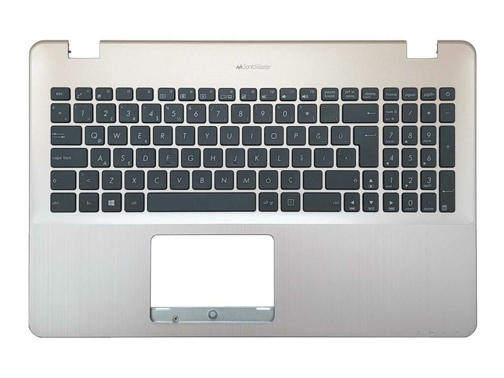Asus X540L X540LA X540LA-XX001T Notebook uyumlu Gri Üst Kasa Siyah Klavye TR (SET)