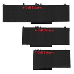 Dell 6MT4T, 06MT4T Notebook Bataryası - Pili - 6 Cell