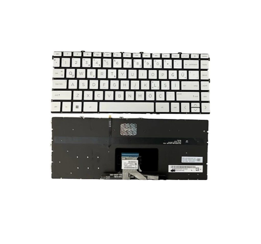 HP Pavilion 14-dv0009nt (2W6J8EA) Notebook Klavyesi, Laptop Tuş Takımı / Silver - TR - Işıklı