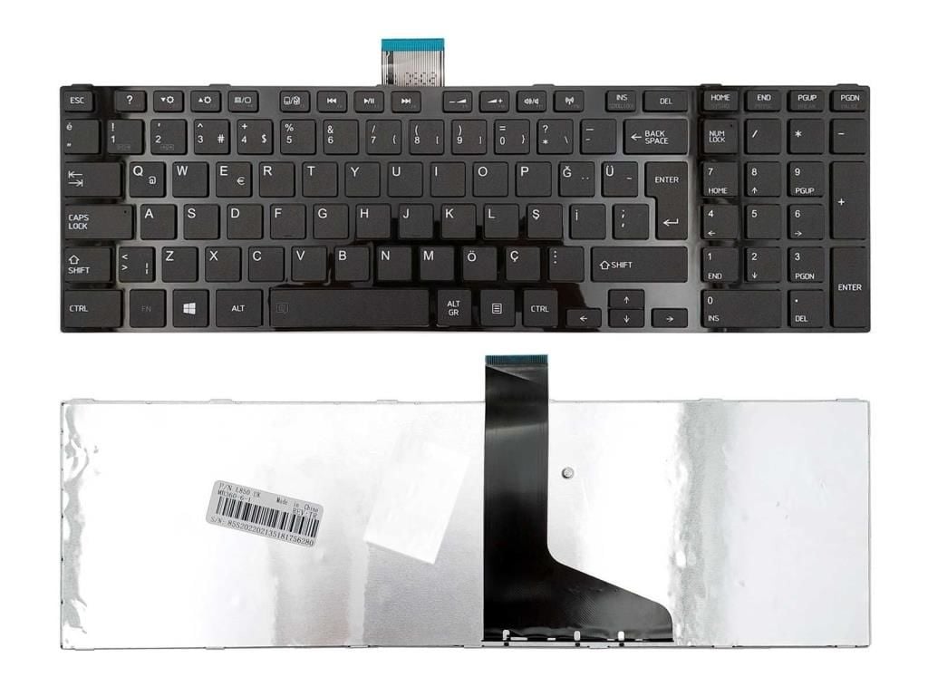 Toshiba Satellite L870, L870D uyumlu Notebook Klavyesi (Siyah TR)