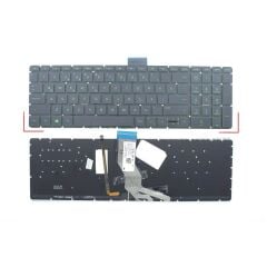 Hp 15s-eq1003nt (9YH96EA) Notebook Klavyesi (Siyah TR) Yeşil ışıklı