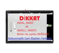 Lenovo Tab TB-X605L Tablet uyumlu Lcd Ekran Dokunmatik Siyah SET