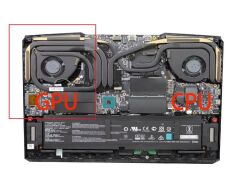 MSI GP76 GE76 WE76 MS-17K2 MS-17K3 için PABD1A010SHL N452 GPU Fanı