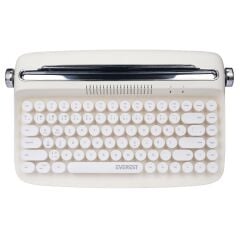 Everest KB-BT85 RETRO SERIES Fildişi Bluetooth Daktilo Q Mac/Win/Android/Ios Uyumlu Kablosuz klavye