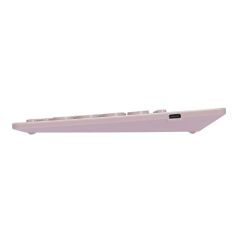 Everest KB-BT84 Pembe/Gri Bluetooth Ultra İnce+Şarjlı Q Mac/Win/Android/Ios Uyumlu Kablosuz klavye