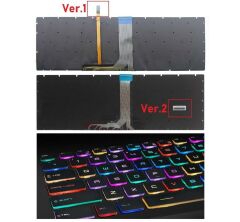 MSI GT73VR 6RF-063TR Titan Pro 4K-063TR Klavye TR / RGB ışıklı
