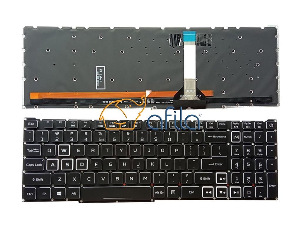 Acer Nitro 5 AN515-45 AN515-57-974Y Notebook Klavyesi - Siyah TR - Backlit - RGB