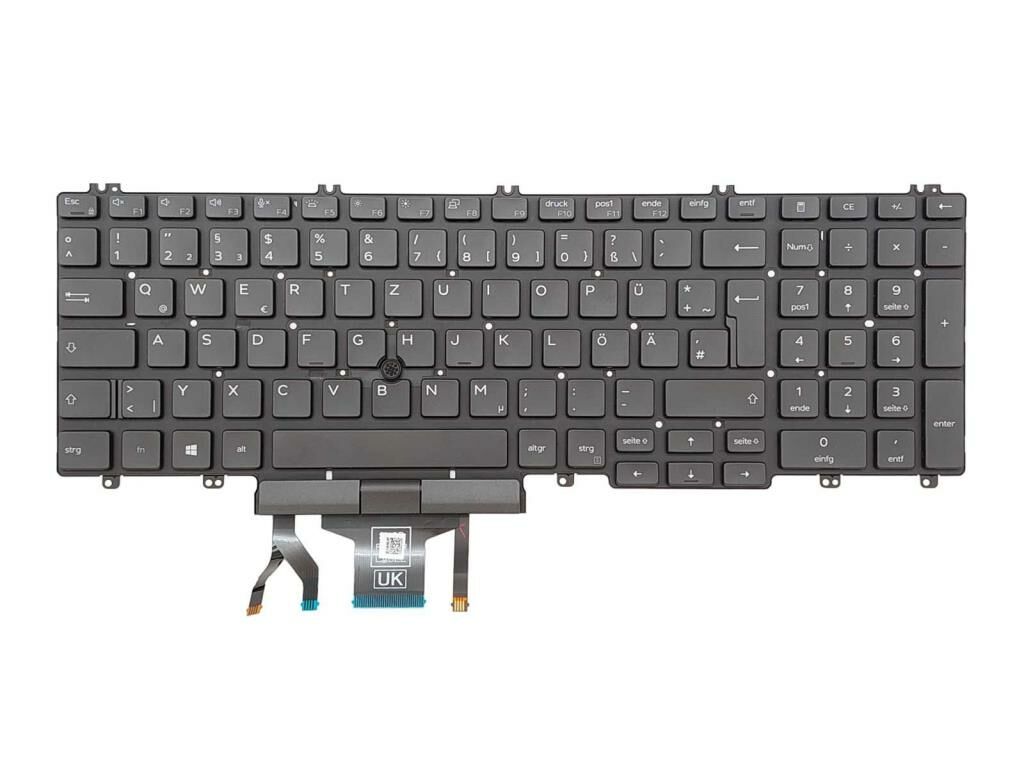 Dell Latitude 5500, 5501, 5510, 5511 Notebook Klavyesi, Siyah TR - Işıklı Ver.1 / KL0944V3