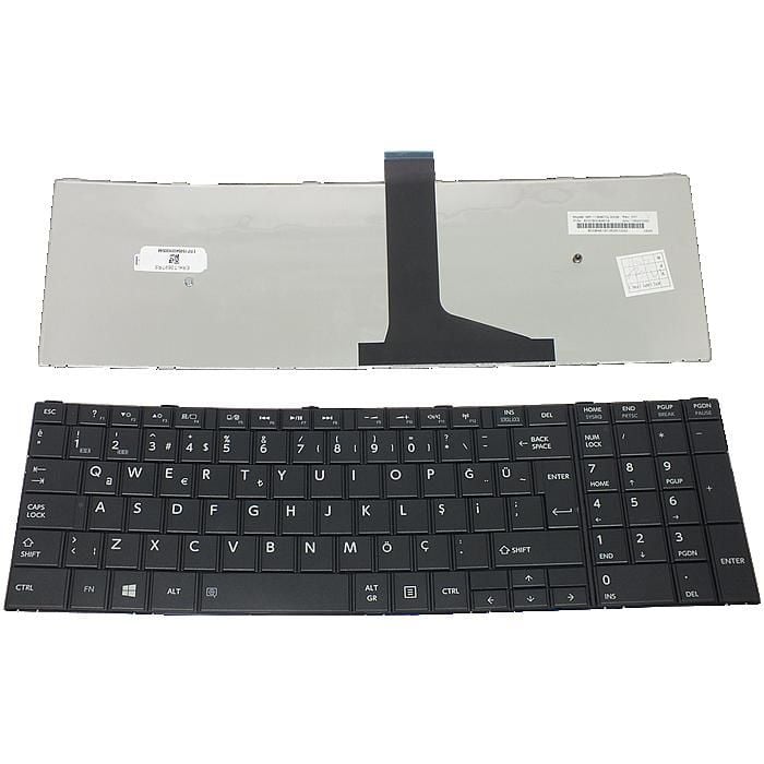 Toshiba uyumlu Satellite C55D-A-14V Notebook Klavyesi (Siyah TR) Tip-2