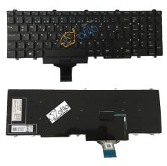 Dell Precision 3510 3520 Notebook Klavyesi, Laptop Tuş Takımı (Siyah TR)