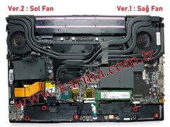 MSI GL65 Leopard 10SCXR-032XTR Notebook CPU ve Gpu Fanı Sağ Sol SET (msi)