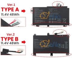 Asus TUF Gaming F15 FX506LI-HN085 uyumlu Notebook Bataryası, Pili (Ver.1)