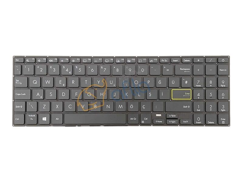 Asus L510K, L510KA Uyumlu Notebook Klavyesi, Tuş Takımı (Siyah TR) ışıklı