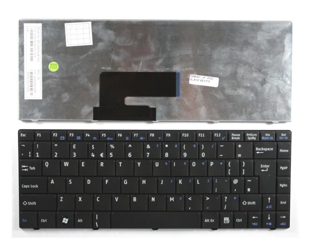 MSI X320, X400 Notebook Klavyesi - Siyah - TR - Ver.1