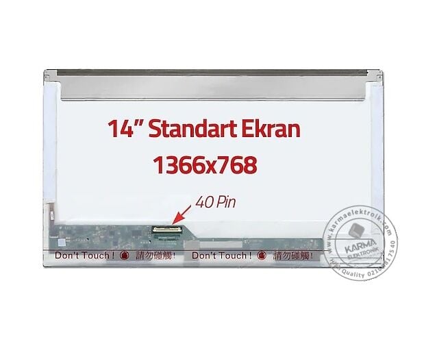 Asus K40IE K40IJ K40IL K40IN K40IP Lcd Ekran Led Panel (14.0 40pin 1366*768)