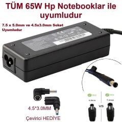 HP 15-da2050nt (1E0S8EA) Uyumlu Notebook Şarj Adaptörü (65W) Universal