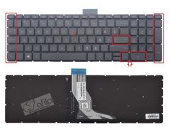 Hp 15-BC401nt 4MJ31EA Notebook Klavyesi(Siyah TR)ışıklı-B.ENTER