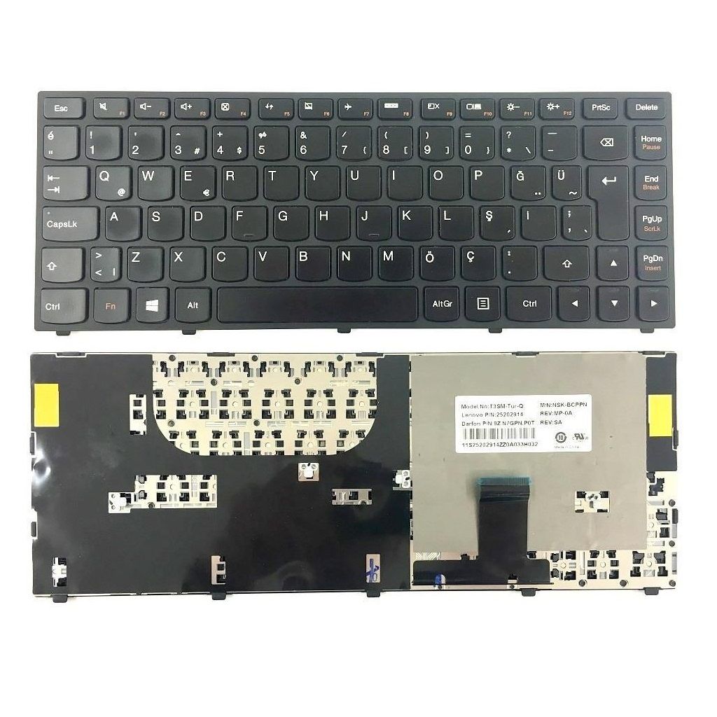 Lenovo ideaPad Yoga 13 Notebook Klavyesi TR NSK-BCPPN T3SM-Tur-Q