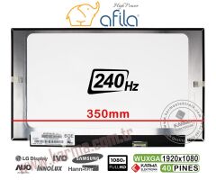15.6'' 40pin Slim 1920*1080p FHD IPS (240Hz) Notebook Lcd Ekran - Panel NE156FHM-NZ1 V8.0 (Dar Soket)